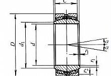 GEC…FSA型自润滑向心关节轴承的结构型式和外形尺寸