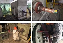 电机轴承位磨损原因及修复预案