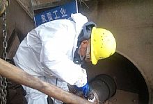 窑尾风机轴承位磨损在线修复