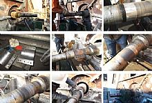 在线修复高温风机轴承位磨损